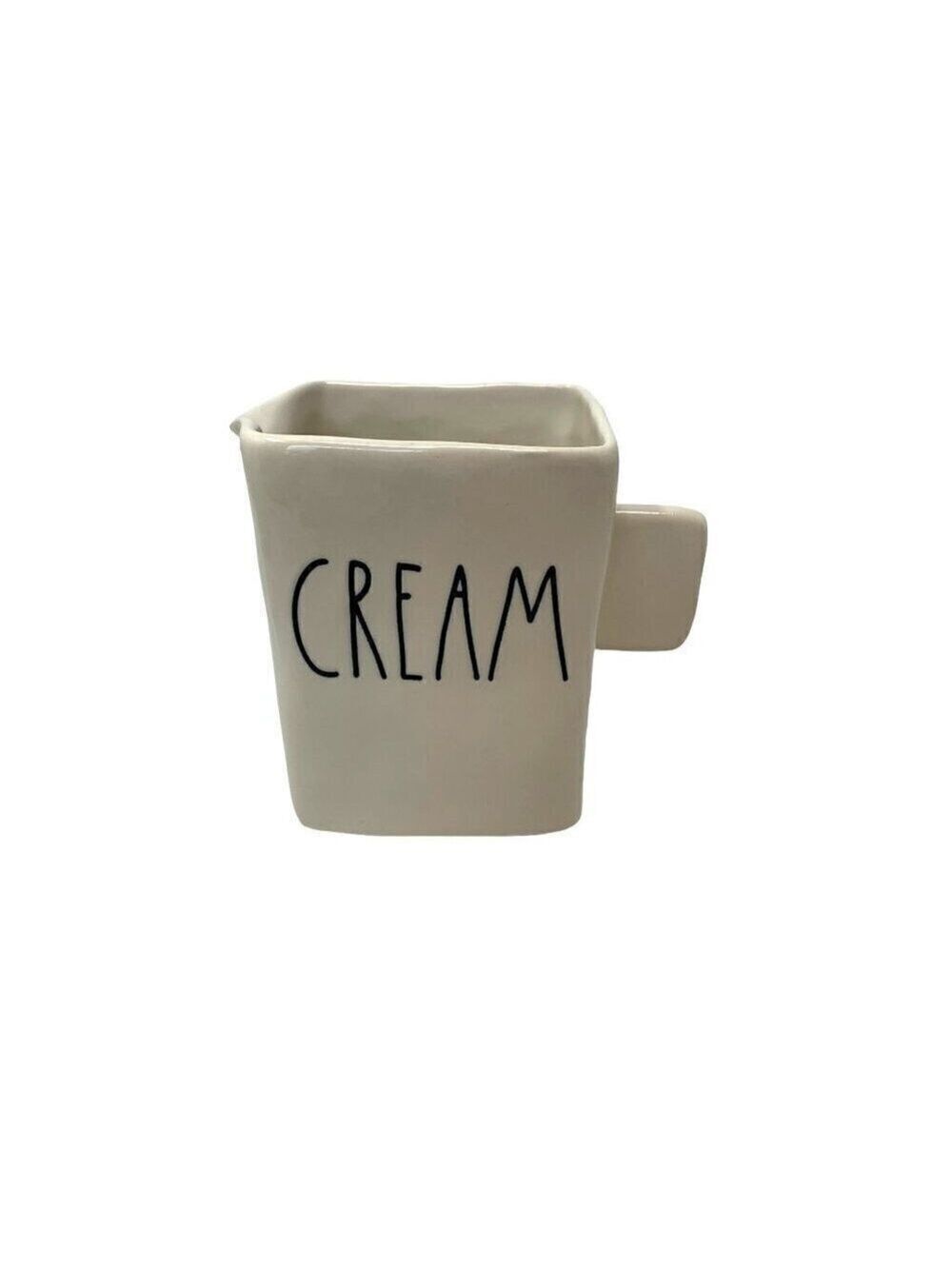 Rae Dunn CREAM White Ceramic Stoneware Coffee LL Large Letters Farmhouse Coffee
